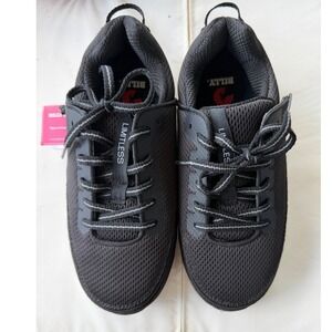 BILLY Footwear Limitless Black Adaptive Sneakers Kids 6W BK25179-001-W NEW